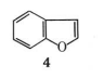 2 — аллоксан, 1 — мочевая кислота, 3 — фурфурол, 4 — бензофуран